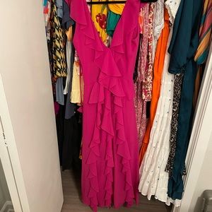 Misa Los Angeles Pink Maxi Dress